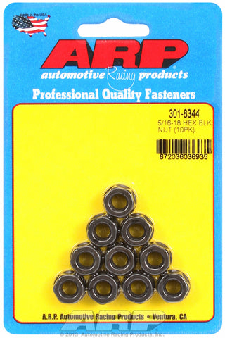5/16-18 (2) 10-Pc Pack Hex Nut