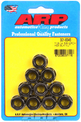 7/16-14 (2) 10-Pc Pack Hex Nut