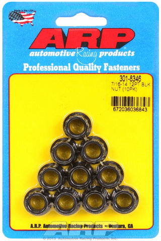 7/16in  8740 Black Oxide 12-pt Nut Kit