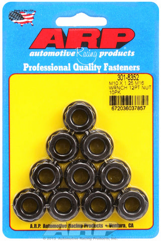 M10in  8740 Black Oxide 12-pt Nut Kit