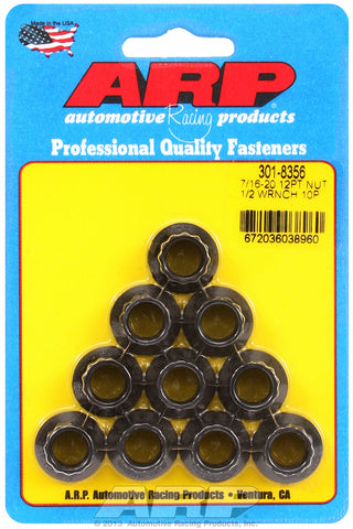 7/16in  8740 Black Oxide 12-pt Nut Kit