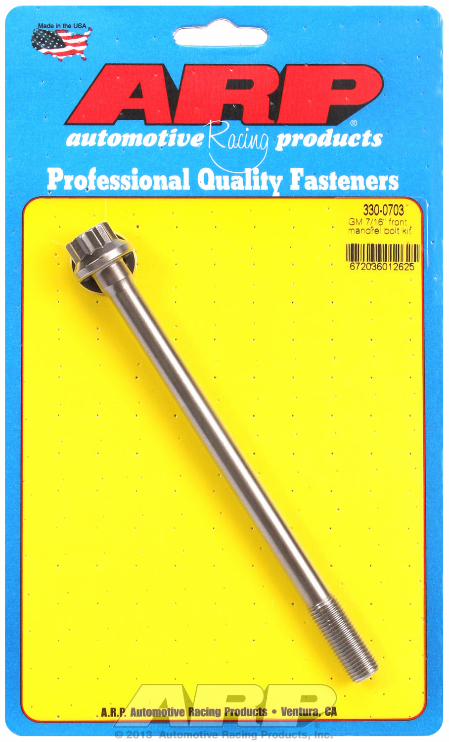 GM 7/16 front Mandrel bolt kit