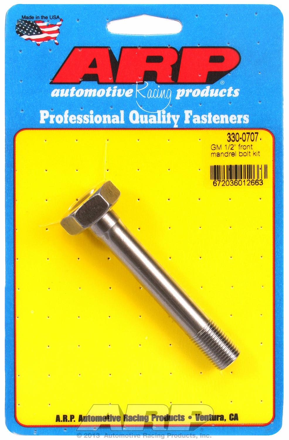 GM 1/2 front Mandrel bolt