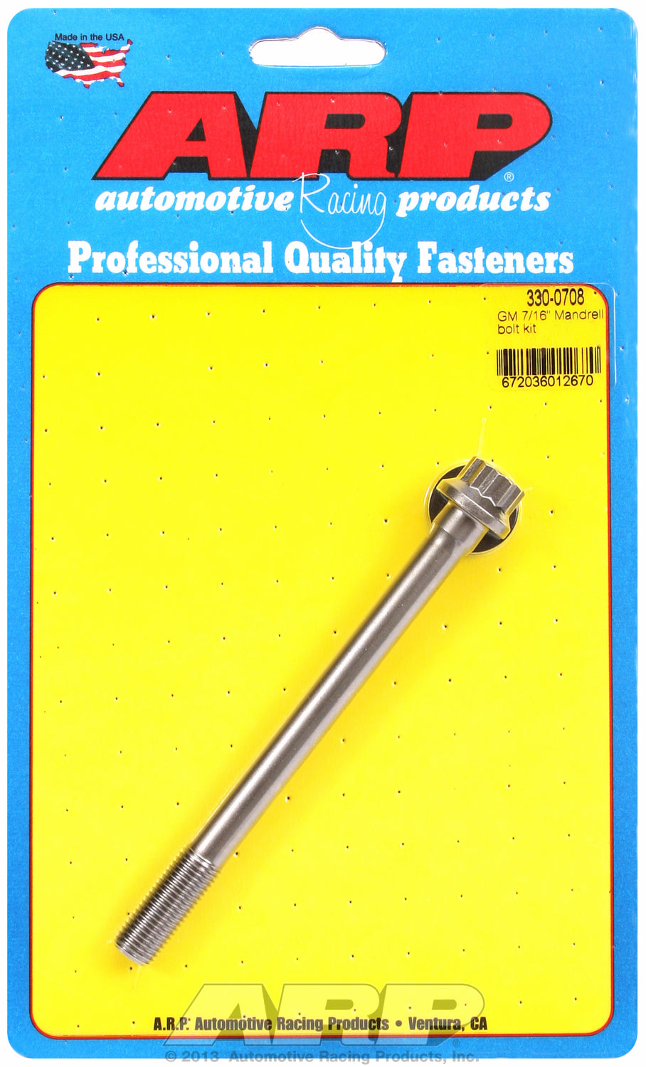 GM 7/16 Mandrel bolt kit