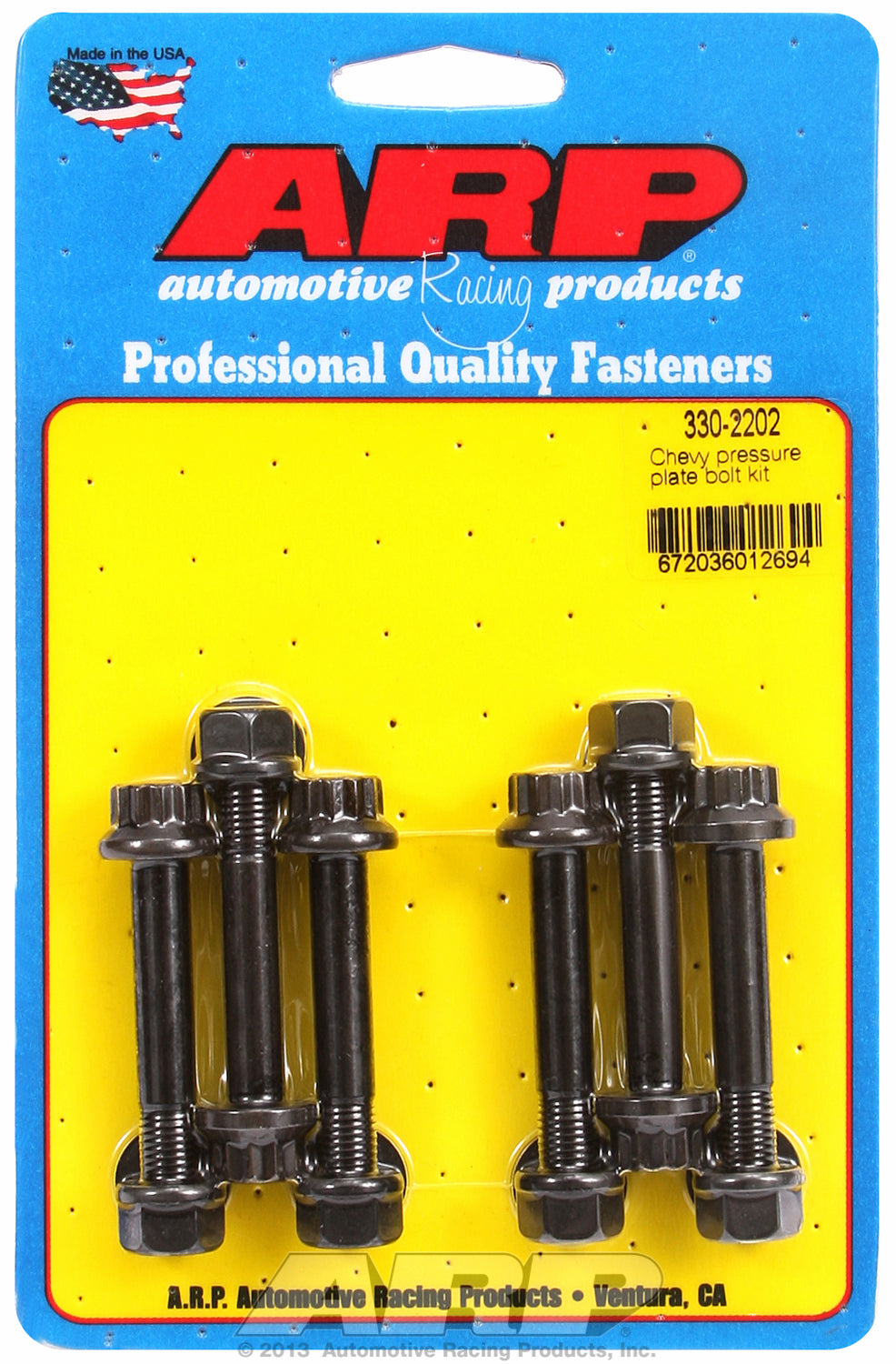 Pro Series Pressure Plate Bolt Kit for Chevrolet V8 w/ Tilton flywheel & 3 disk AP clutch