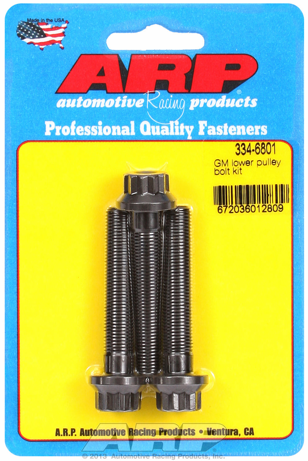 GM lower pulley bolt kit