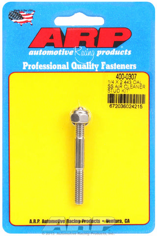 1/4 x 2.443 SS air cleaner stud kit