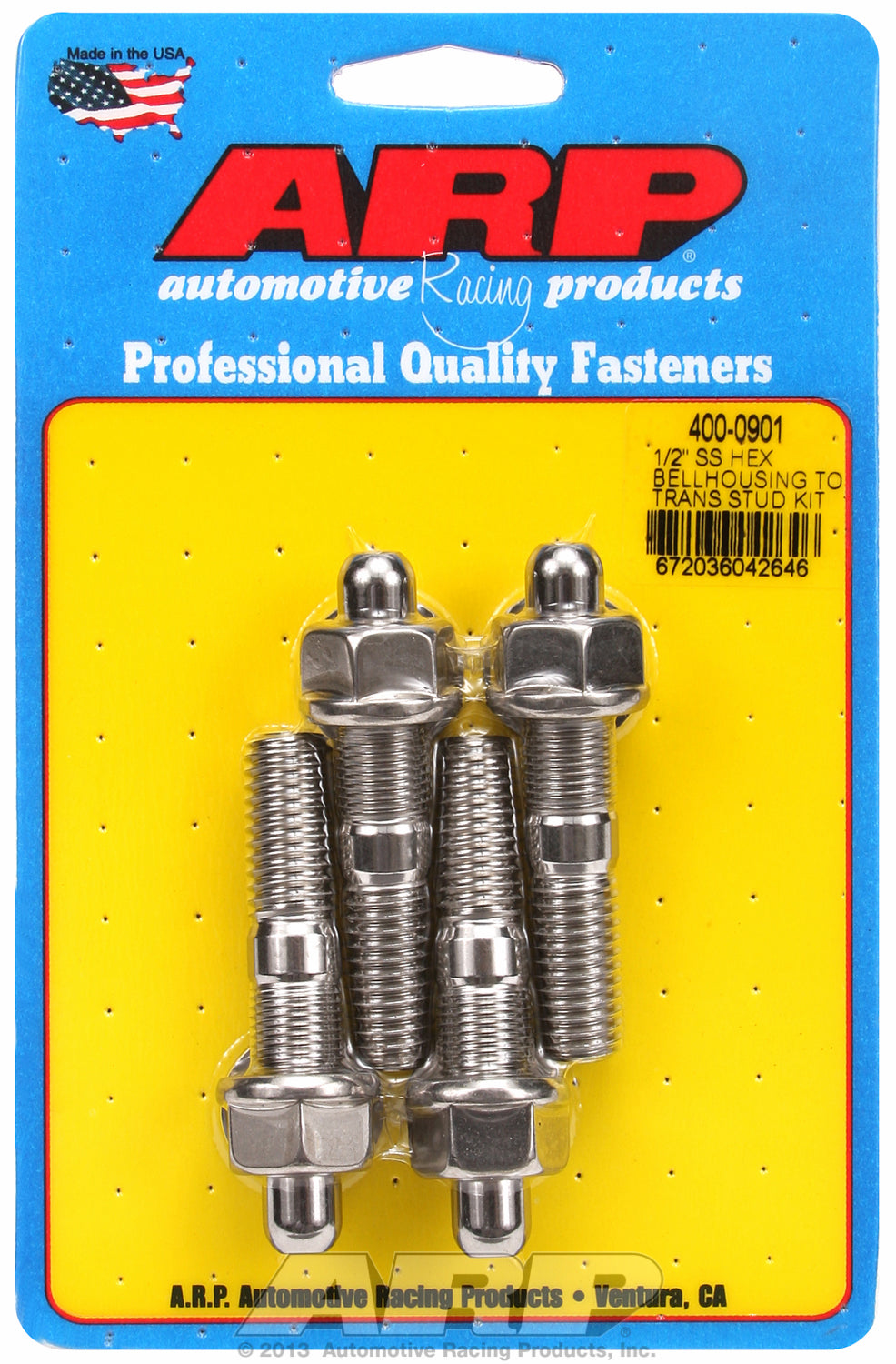 Bellhousing Stud Kit for Universal 1/2-13 Stainless Hex Head