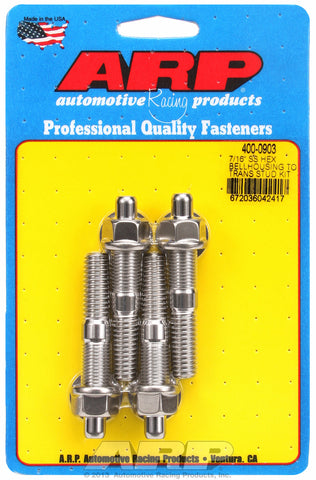 Bellhousing Stud Kit for Universal 7/16-14 Stainless Hex Head