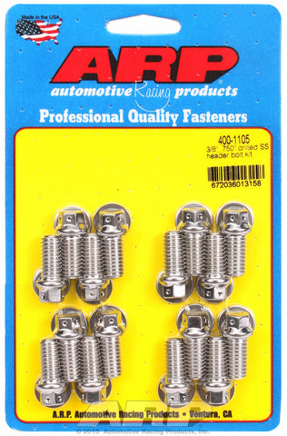 Header Bolt Kit For Universal Bolt kit, drilled, uses 3/8˝ socket Stainless Hex Head