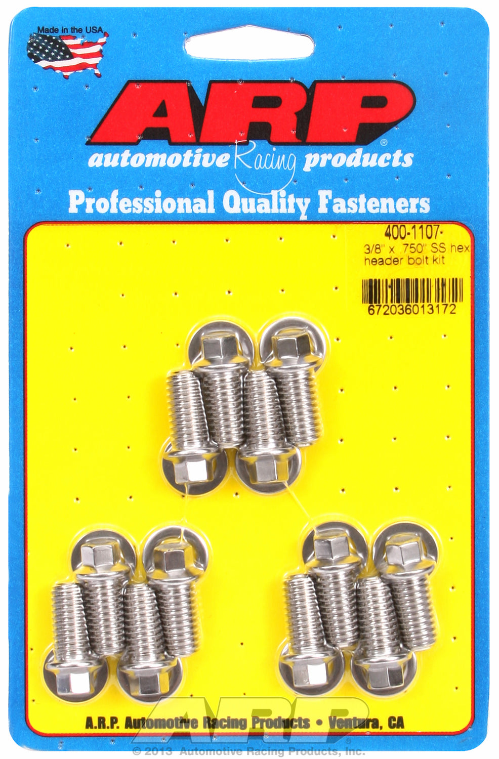 Header Bolt Kit For Universal Bolt kit, 5/16˝ wrench Stainless Hex Head