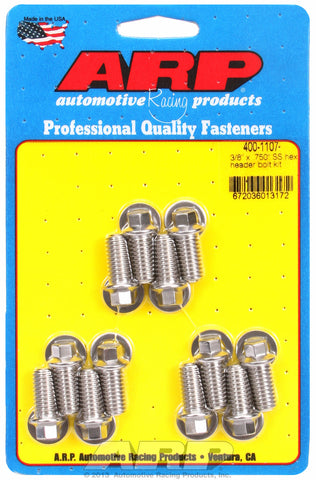 Header Bolt Kit For Universal Bolt kit, 5/16˝ wrench Stainless Hex Head