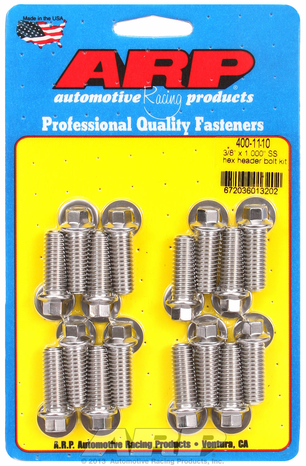 Header Bolt Kit For Universal Bolt kit, 5/16˝ wrench Stainless Hex Head