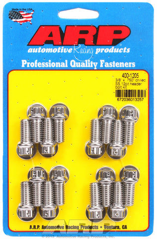 Header Bolt Kit For Universal Bolt kit, drilled, uses 3/8˝ socket Stainless 12-Pt Head