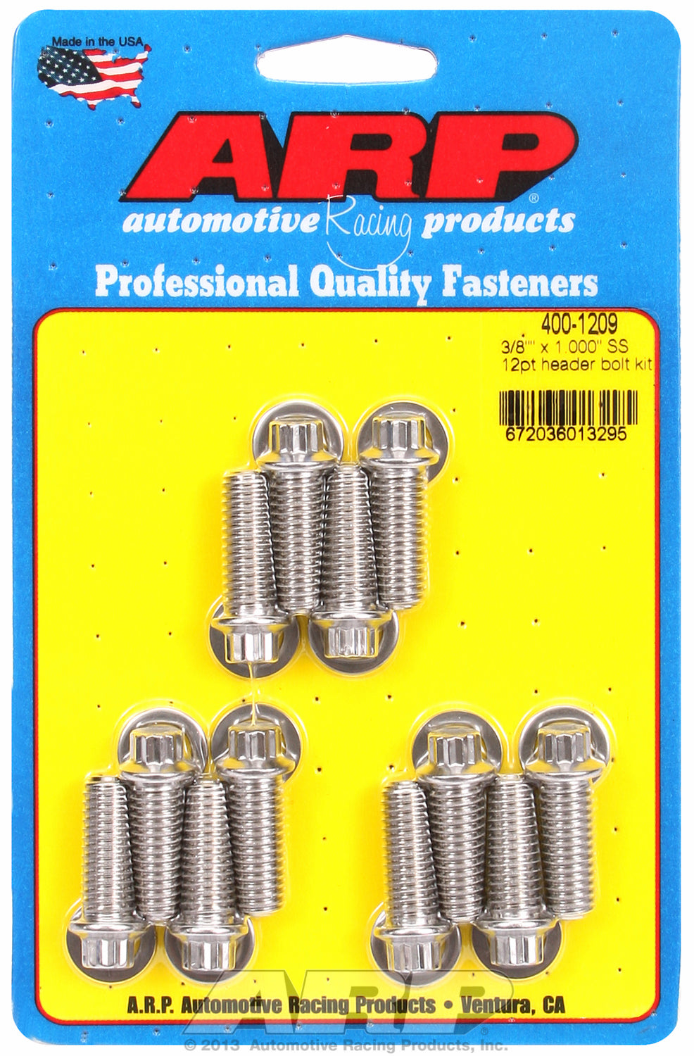 Header Bolt Kit For Universal Bolt kit, 5/16˝ wrench Stainless 12-Pt Head