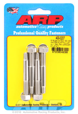 Universal 1.250˝ fan spacer, broached ARP Stainless / Polished - Hex Head 1/2in Wrenching