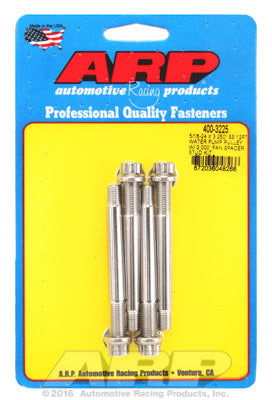 Universal Water Pump Pulley Stud Kit 2.000˝ fan spacer, broached ARP Stainless / Polished - 12-Pt He