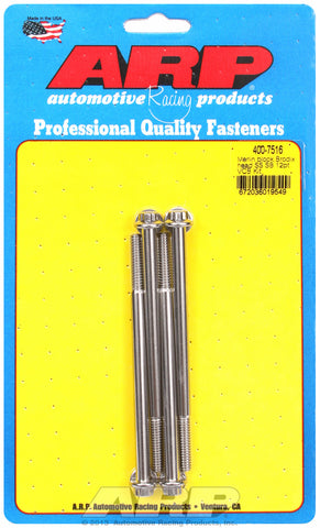 Valve Cover Bolt Kit for Cast Aluminum Covers Bolt kit, Brodix head, SB Stainless - 12-Pt Head