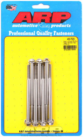 Valve Cover Bolt Kit for Cast Aluminum Covers Bolt kit, Brodix head, BB Stainless - Hex Head