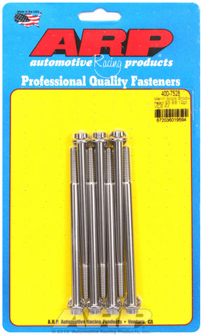 Valve Cover Bolt Kit for Cast Aluminum Covers Bolt kit, Brodix head, BB Stainless - 12-Pt Head