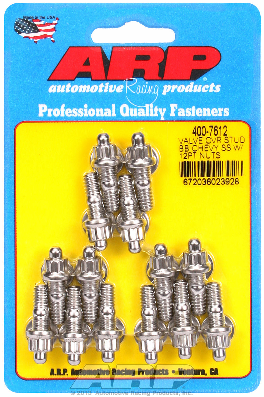 Valve Cover Stud Kit for Stamped Steel Stud kit Stainless - 12-pt Head