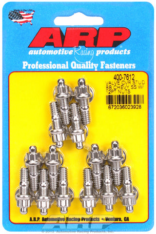 Valve Cover Stud Kit for Stamped Steel Stud kit Stainless - 12-pt Head