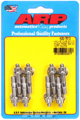 Valve Cover Stud Kit for Cast Aluminum Covers Stud kit Stainless - 12-pt Head