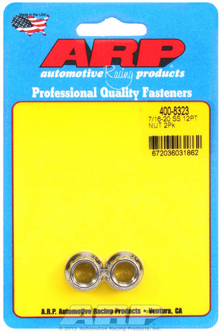 7/16in  ARP Polished Stainless Steel 12-pt Nut Kit