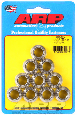 1/2in  ARP Polished Stainless Steel 12-pt Nut Kit
