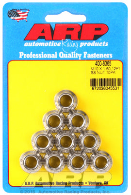 M10in  ARP Polished Stainless Steel 12-pt Nut Kit