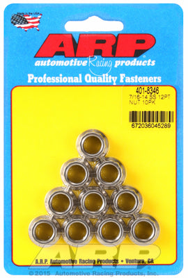 7/16in  ARP Polished Stainless Steel 12-pt Nut Kit