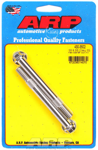 SB & BB Chevy 3/8 hex SS pro stock & hi-torque starter bolt kit