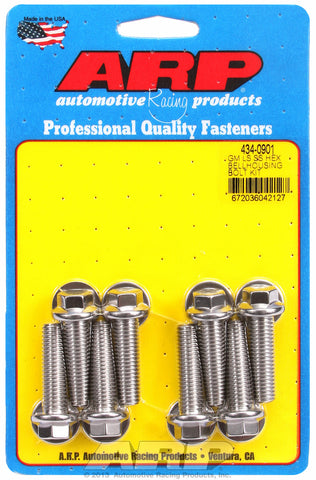 Bellhousing Bolt Kit for Chevrolet Gen III/LS Series small block Stainless Hex Head