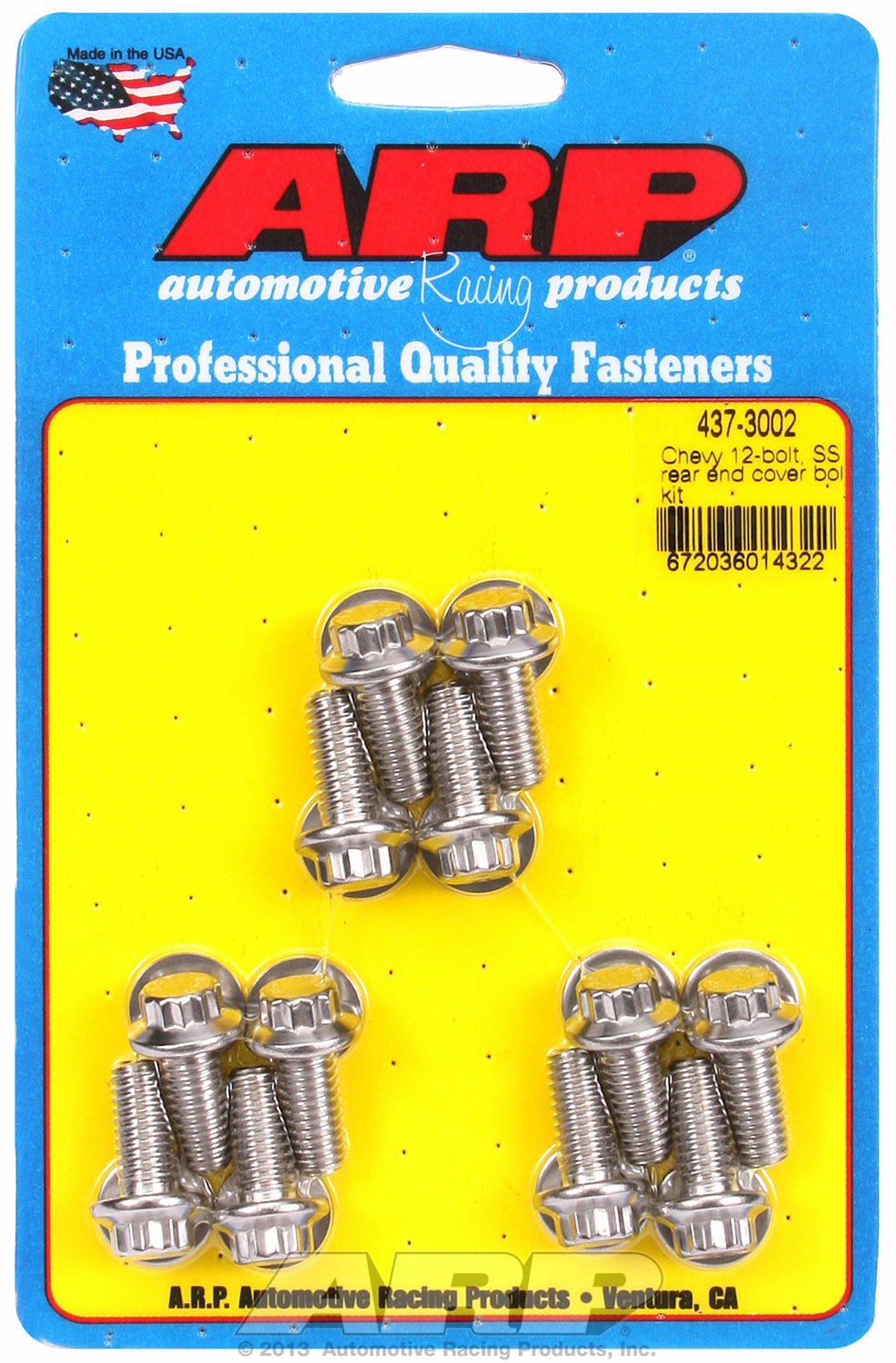 Chevy 12-bolt, SS rear end cover bolt kit