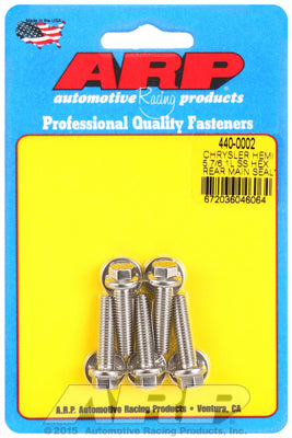 Chrysler hemi 5.7/6.1L SS hex rear main seal plate bolt kit