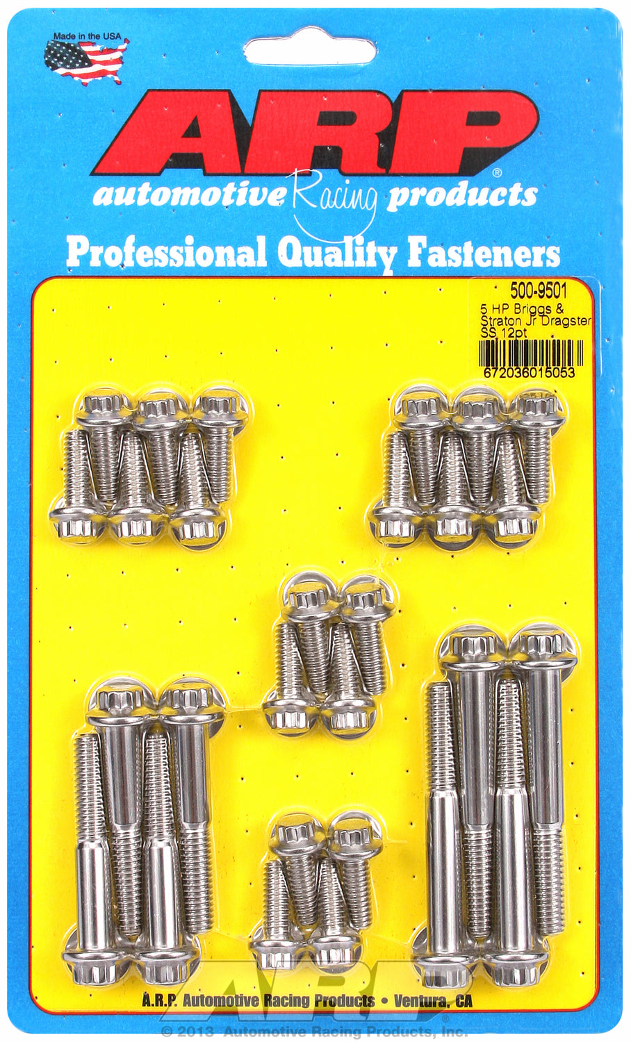 12-Pt Head Stainless Finish for Briggs & Stratton 4-cycle, 5 horsepower Jr. Dragster