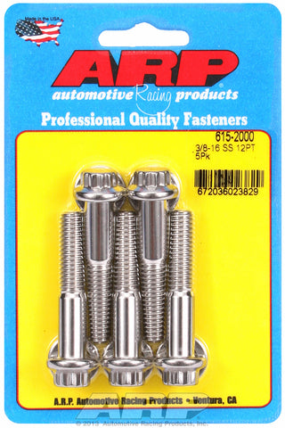 3/8-16 x 2.000 12pt 7/16 wrenching SS bolts
