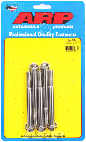 3/8-16 x 3.750 hex SS bolts