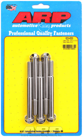 3/8-16 x 4.000 hex SS bolts