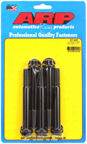 1/2-13 x 4.000 12pt black oxide bolts