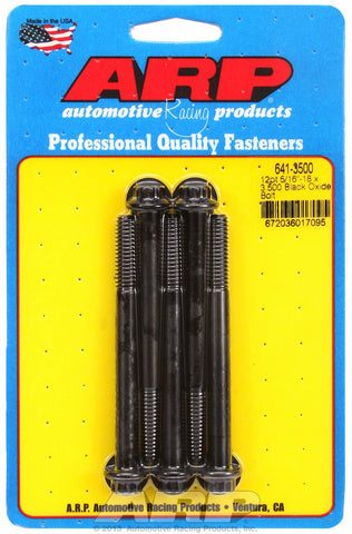 5/16-18 x 3.500 12pt black oxide bolts