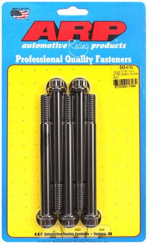 7/16-14 x 4.750 12pt black oxide bolts