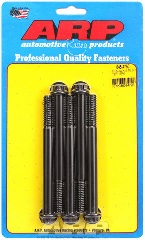 7/16-14 X 4.750 12pt 1/2 wrenching black oxide bolts