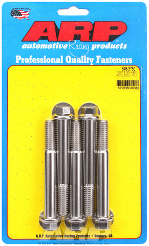 1/2-13 x 3.750 hex SS bolts