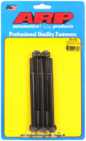 5/16-18 X 4.750 hex black oxide bolts