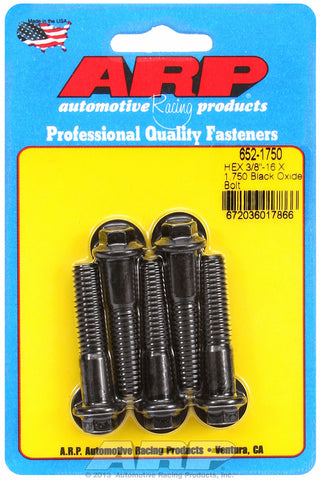 3/8-16 X 1.750 hex black oxide bolts