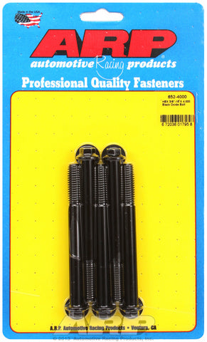 3/8-16 X 4.000 hex black oxide bolts