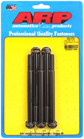 3/8-16 X 4.750 hex black oxide bolts