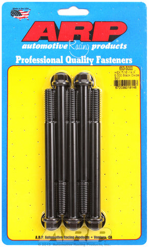 7/16-14 X 5.000 hex black oxide bolts
