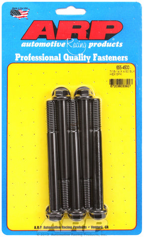 7/16-14 X 4.500 hex 1/2 wrenching black oxide bolts